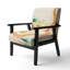Fauteuil rembourré moderne multicolore Waves IV