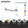 Kingston Brass Silver Sage 1-1/4 Inch O.D Grab Bar