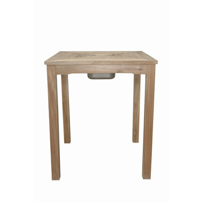 Chatsworth Outdoor Square Teak Bar Table