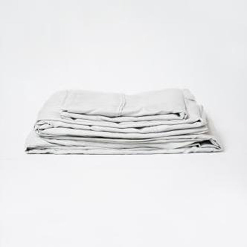 soft and skin-friendly 4-Piece Rayon From Bamboo Sheet Set, Full Sheet Set  with 2 Pillowcases, Pewter