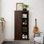 Grande armoire de rangement polyvalente avec tablettes réglables et porte de grange, idéale pour organiser et décorer votre espace.-928755885