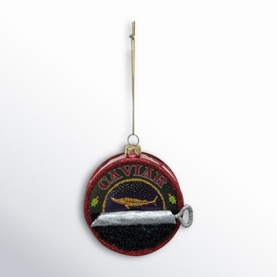 Caviar Glass Hanging Figurine Ornament