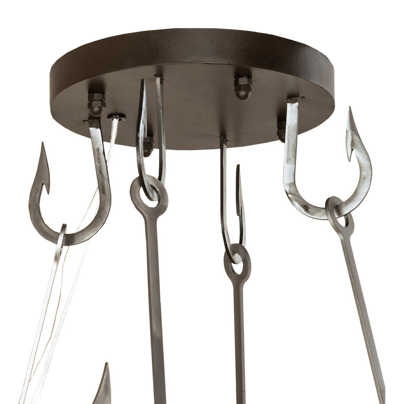 Rustic Lodge 20 - Light LED Chandelier