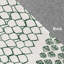 Tapis géométrique vert / gris-353599597