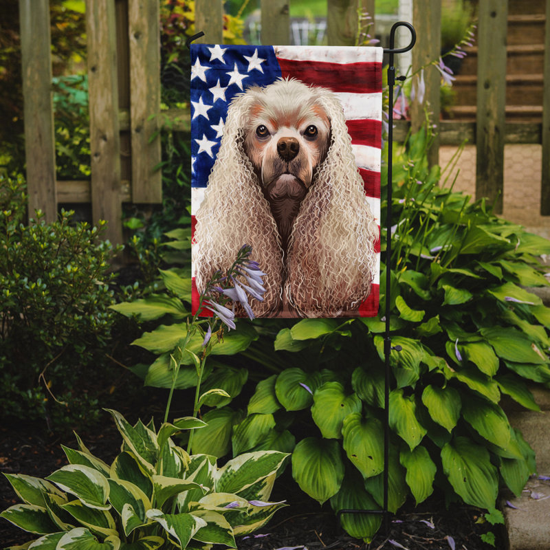Polyester à 2 côtés 15 x 11 po drapeau de jardin, Épagneul cocker américain