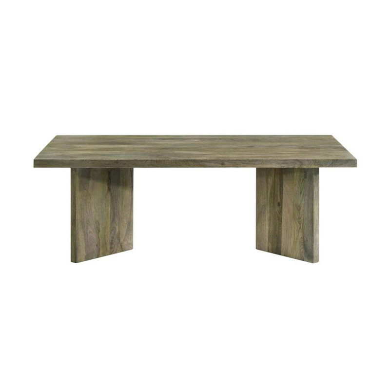 Table basse rectangulaire en bois massif