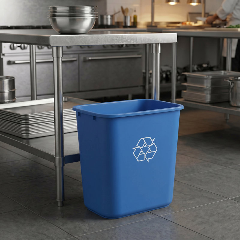 Corbeille à papier 7 gallons, Blue