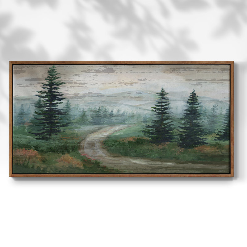 High Country - Toile tendue avec châssis encadré - Prêt à accrocher, H 21 po x l 41 po, Noyer