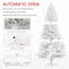 Grand arbre de Noël artificiel, arbre de Noël non éclairé avec 1346 pointes de branches, ouverture automatique, base en acier, décoration des Fêtes pour le bureau personnel-1836410111-1836410104