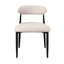 Chaise d'appoint confortable avec structure en métal robuste et revêtement en lin doux-812306885