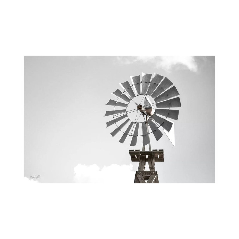 Windmill by Lauren Rader - Print on Canvas, 45.72cm H x 66.04cm W x 1.91cm D, Wrapped Canvas