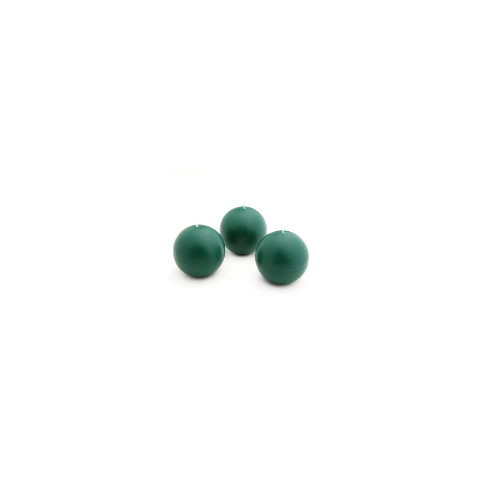Ball Candle, 2" Diameter, Hunter Green, Set of 96