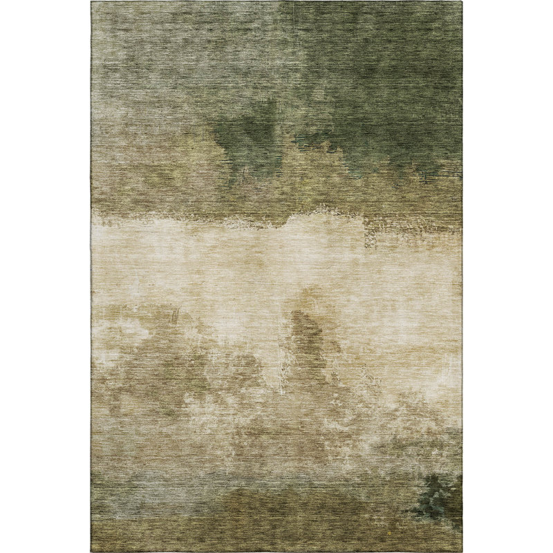 Premium Machine Washable Ducote AMF1070 Modern Rug, Rectangle 8' x 10'