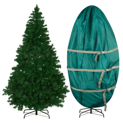 Arbre de Noël artificiel avec sac de rangement vertical - arbre de Noël épinette non éclairé 7,5 pi avec 1326 pointes et branches réalistes - facile à assembler, décorations de Noël 3 pièces pour la maison ou le magasin 