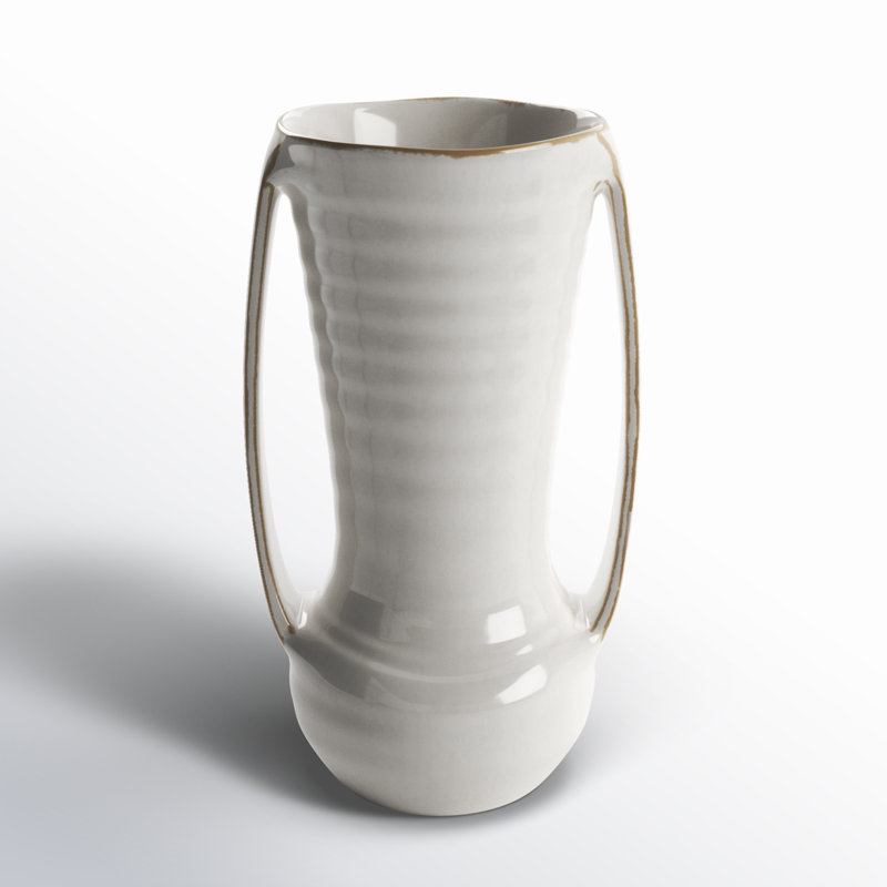 Jaziah Handmade Ceramic Table Vase, 9.25" H x 5.5" W x 4.75" D
