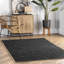 Tapis noir tissé à la main Damita-1667832409