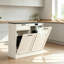 Armoire à poubelle inclinable, armoire à poubelle pour la cuisine, armoire en bois avec poubelle escamotable-106934505