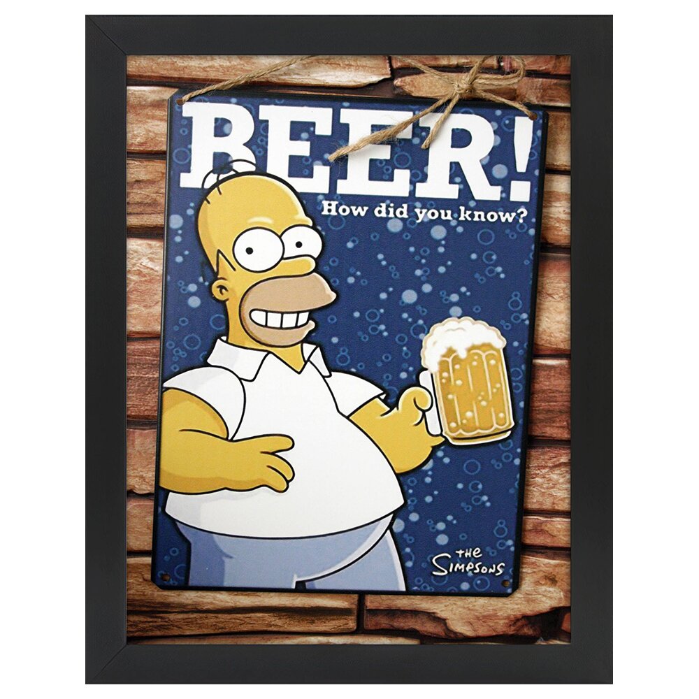 Leinwandbild Vintage Advertising Poster Simpsons' Beer