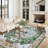 Boho Oriental Area Rug Non-slip Washable Low Pile Carpet-1074072947-1097094617