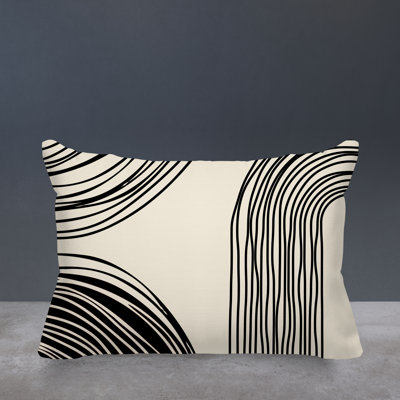 Cassie Abstract Outdoor Reversible Throw Pillow