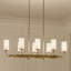 Vetivene 8 - Light Dimmable Linear Chandelier