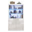 Glass Rectangle Accent Cabinet