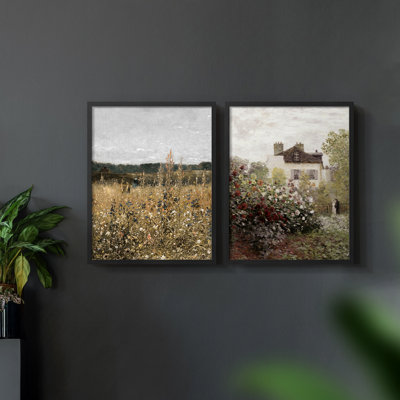 " Vintage Landscape XLIX " 2 - Pieces