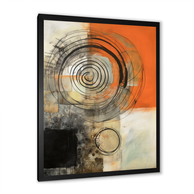Mid Century Chromatics IV sur impression sur toile, Cadre photo noir, H 32 po x l 24 po x P 1 po