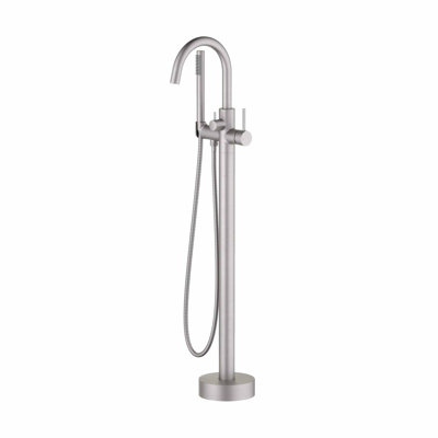 Robinet de baignoire circulaire à poignée simple