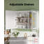 1270 mm W 1397 mm H Mirrored Bathroom Cabinets with Mirror and 4 Adjustable Shelves-218682876