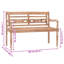 Kraft Solid Wood Teak Outdoor Bench