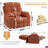 Emony 40.94"W Recliner Sofa with Chenille Comfort, Side Pockets, Fluffy Armrests & 2 Cup Holders-1029880906