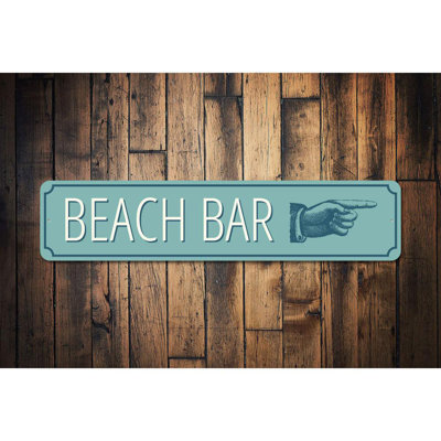 Plaque de plage en aluminium