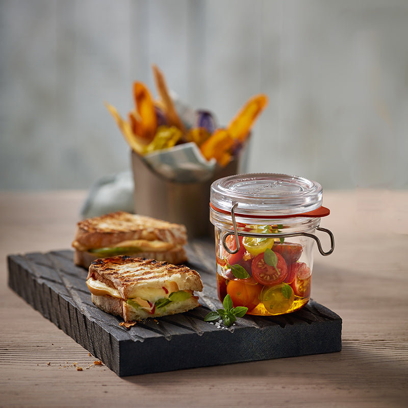 Lock-Eat Food Jar (Set of 6), 5.5" H x 3.4" W x 3.4" D