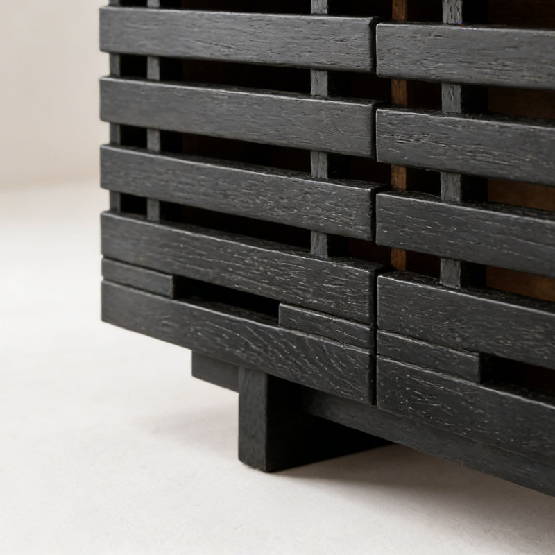 Meuble télé de style nordique minimaliste, Noir