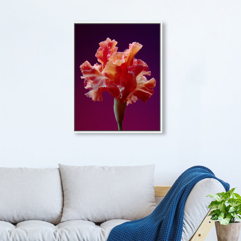 Taffeta Twilight I Print by Oliver Gal, 17"H x 21"W, White Floater Frame