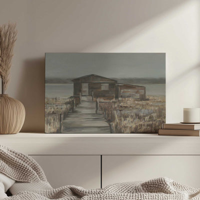 «Rustic Fishing Hut I» par Ethan Harper, reproduction d'art sur toile