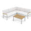 Travira 4 Piece Sectional Set with Cushions-399952793-399952486