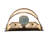 Steel Flush Mounted Sconce