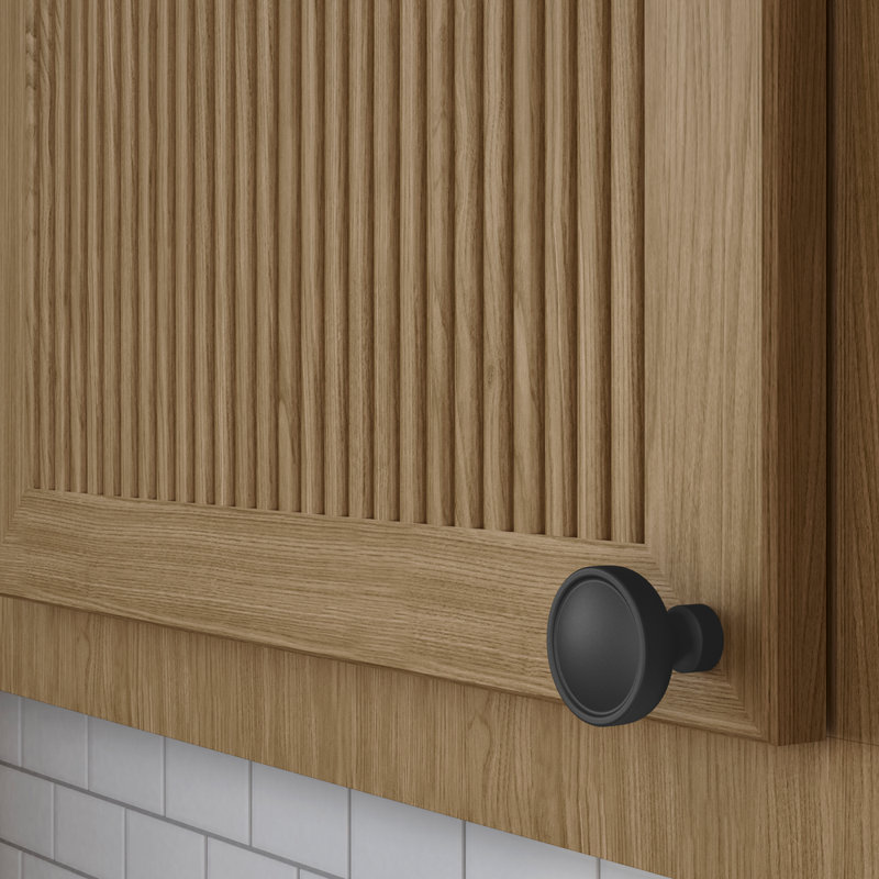 4402 Tulip Knob, 1.25", Satin Black