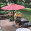  Base de parasol en acier 25 lb, noir