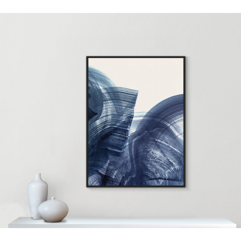 Indigo Crescendo II Print by , Black Floater, 49.5" H x 37.5" W