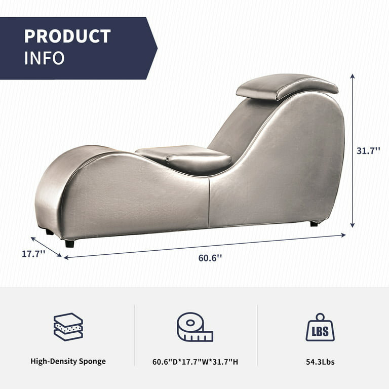 Méridienne Vegan, Similicuir gris foncé