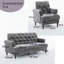 4 Seater Fabric Settee