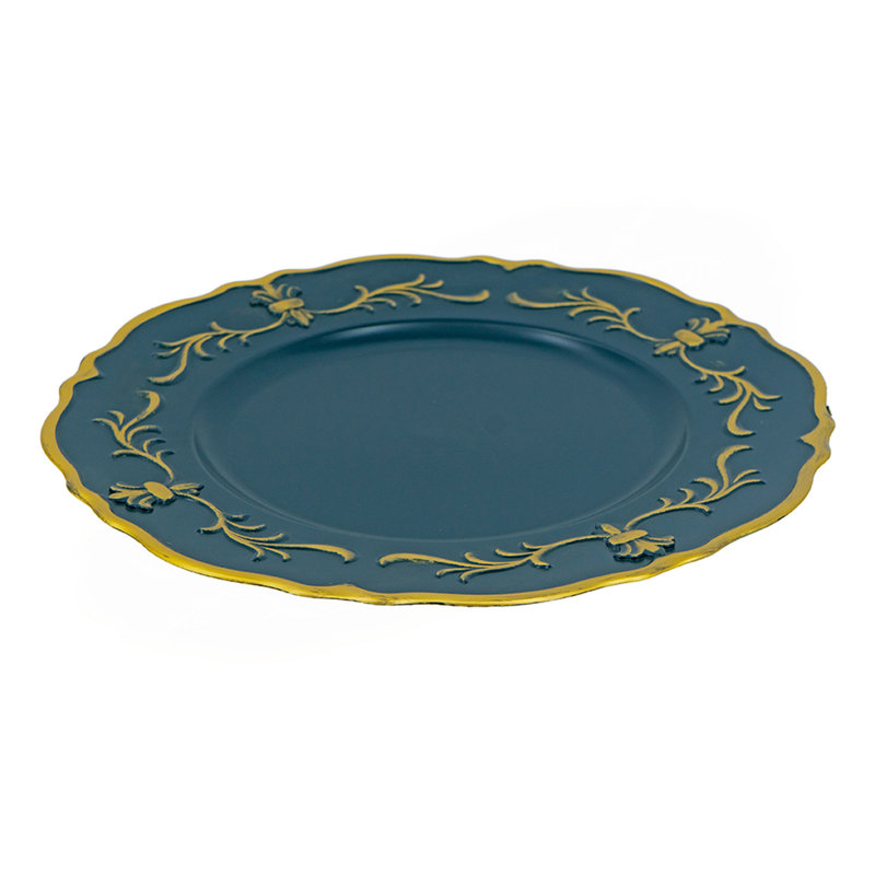 8 Pack Plastic Charger Plate, D13"