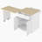 82.6" Fluted Kitchen Island With Extendable Dining Table For 4-6, Island Table For Kitchen With Power Outlet, Kitchen Table With Double-Side Storage, 2 Drawers 2 Side Open Shelves-1144391783
