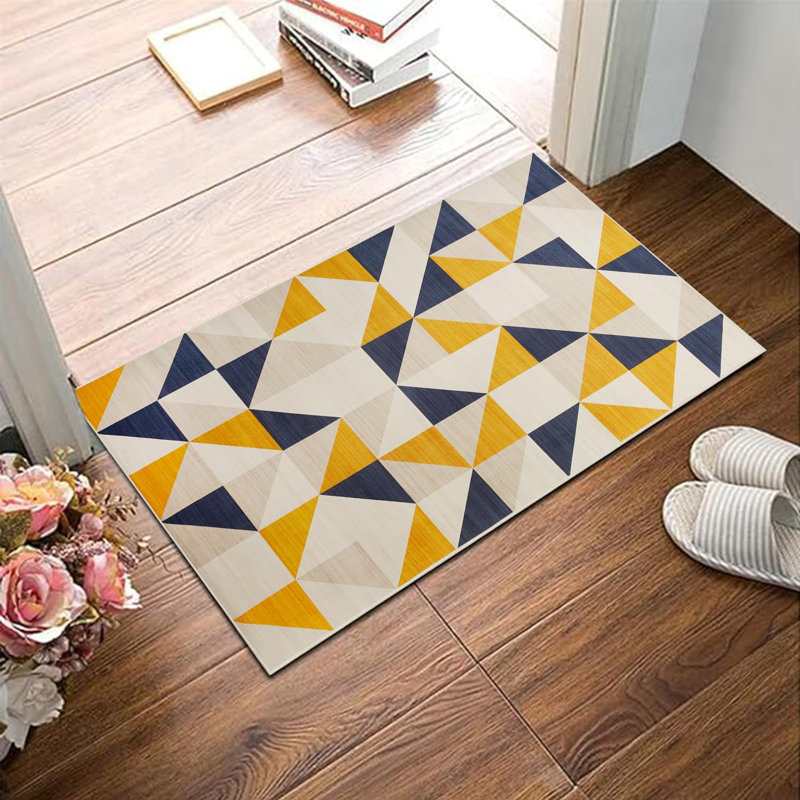Oriental Machine Tufted Shag Area Rug, Rectangle 40 x 60 cm