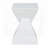 All-Weather MGO X-Design Side Table – White, 18"H