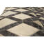 Tapis oriental gris moderne en cuir et similicuir 6X6-1000697983