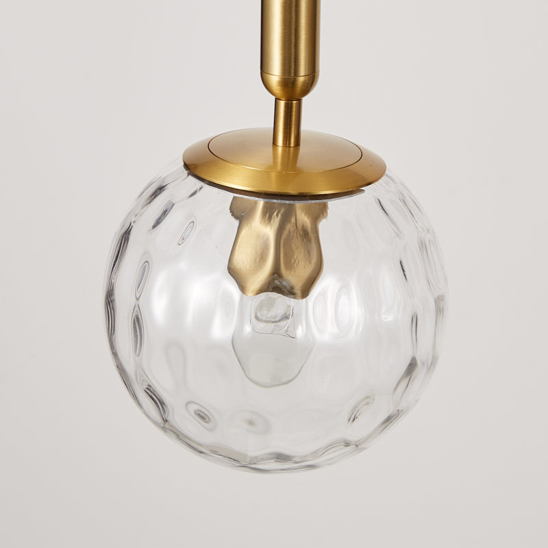 Koba 4 - Light Brushed Brass Kitchen Island Pendant